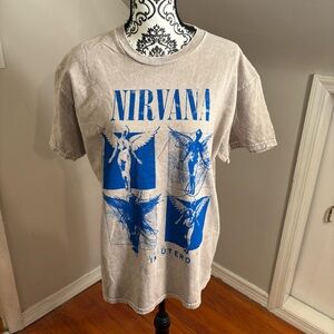 NWOT Nirvana In Utero Album Cover Pop art Band Tee size L grunge punk rock